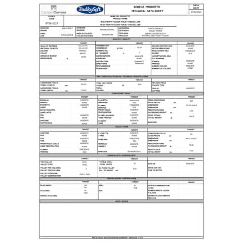 Carta igienica intercalata Bulkysoft Excellence Easy Bag conf. 40x224 fogli 190x110 mm - 67581.E21